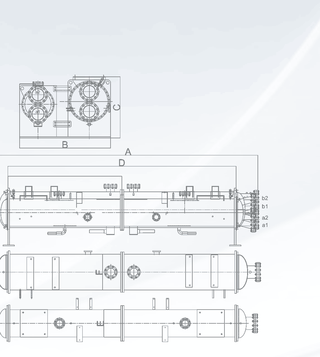 The manufacturer dimension and nozzle drawing