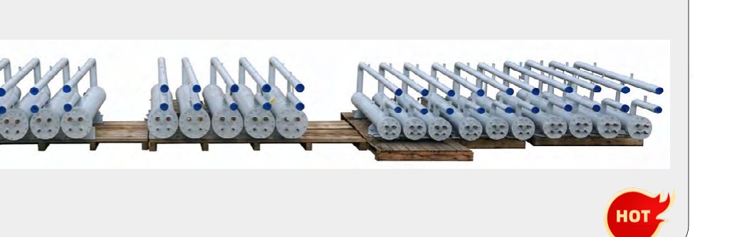 Hanbell screw-matched unit heat exchanger series (flooded evaporator, dual system) — square plate